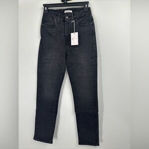 Good American Good Classic Skinny Jeans in Black Size 0/25